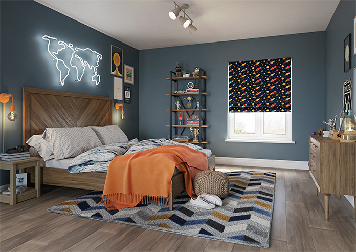 Rocket Adventure, Odyssey - Twist&Fit Roman Blind - Image 6